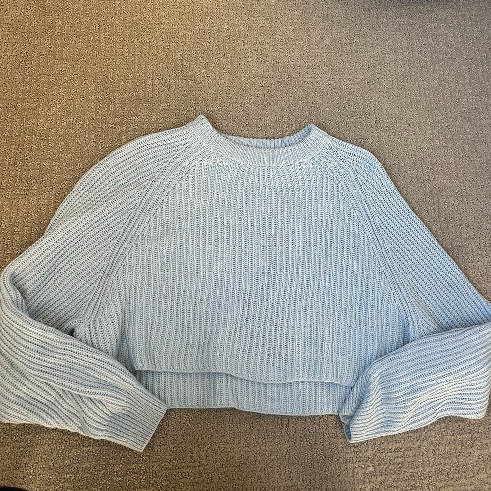blue sweater